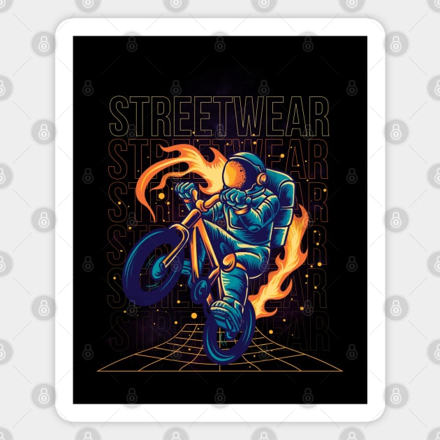 Galactic Grind: Urban Astronaut Magnet by MakerMind8.2